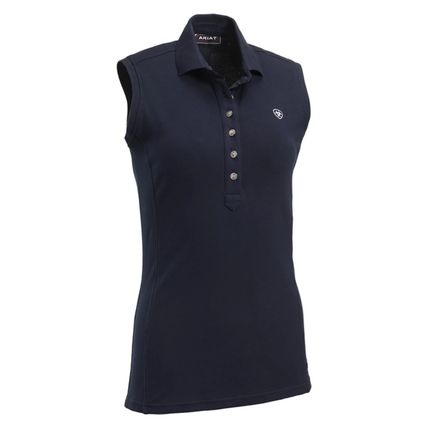Ariat Women's Sleeveless Prix Polo 2.0 (Navy) - Image 2