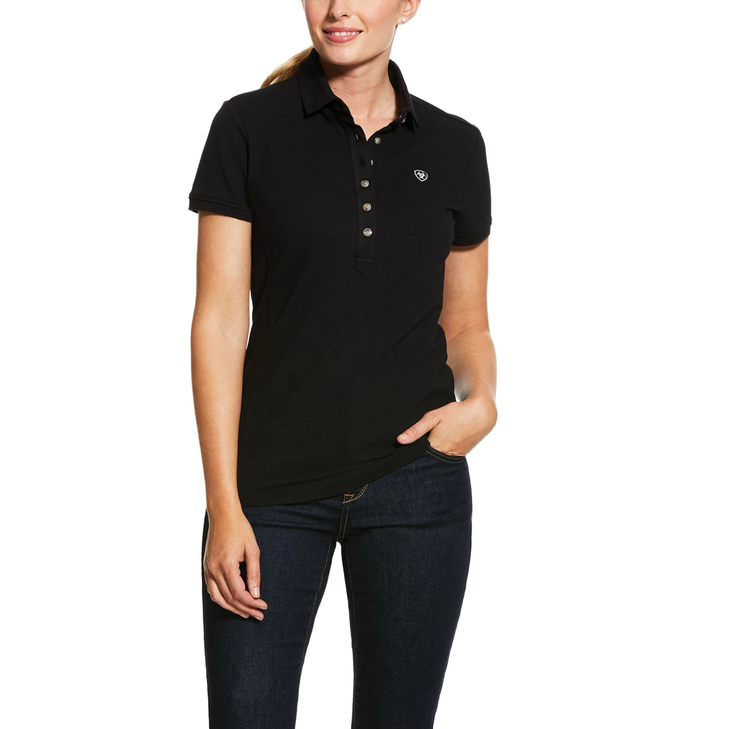 Ariat Women's Prix Polo 2.0 (Black)