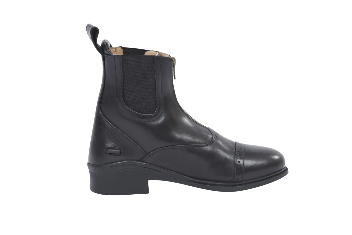 Dublin Ladies Evolution Zip Front Paddock Boots (Black) - Image 4