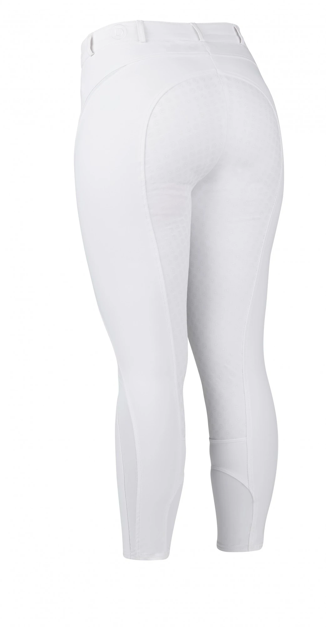 Dublin Ladies Edge Gel Full Seat Breeches (White) - Image 2