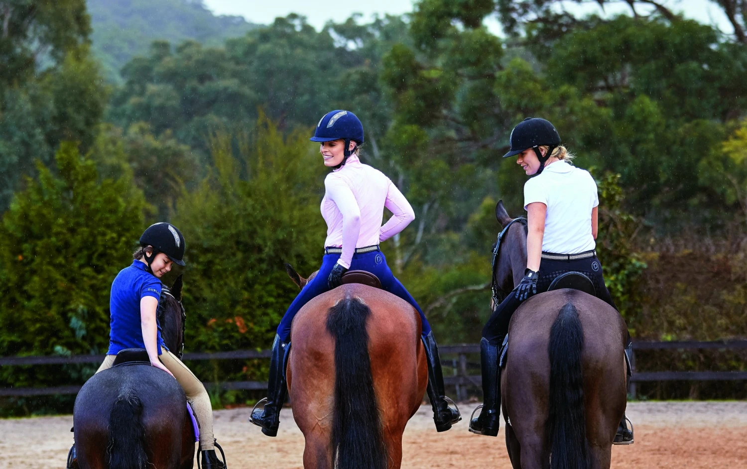 Dublin Ladies Performance Cool-It Gel Riding Tights (Navy) - Image 4