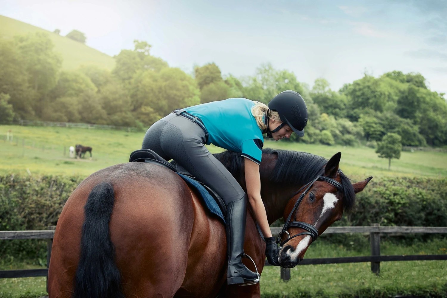 Dublin Ladies Prime Gel Full Seat Breeches (Charcoal) - Image 2