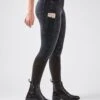 Dublin Ladies Shona Full Grip Silicone Print Denim Breeches (Ash)