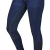 Dublin Ladies Shona Full Suede Seat Denim Breeches (Blue Denim/Navy)