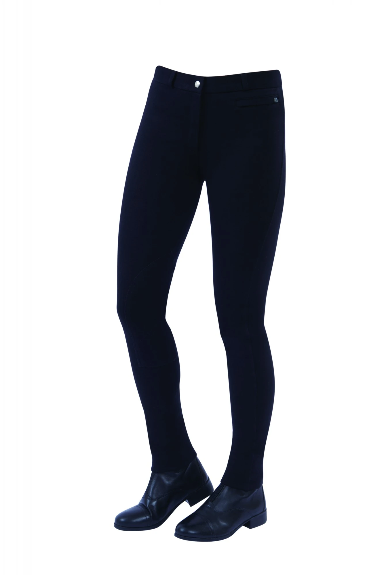 Dublin Ladies Supa-Fit Zip Up Knee Patch Jodhpurs (Black)