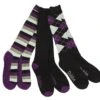 Dublin Socks 3 Pack (Black/Purple/ Grey)