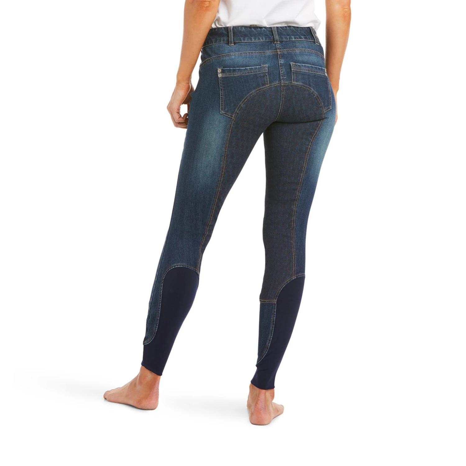 Ariat Women's Halo Denim Full Seat Breech (Marine) - Image 2