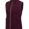 Hoggs Of Fife Ladies Stenton Fleece Gilet(Merlot)