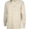 Hoggs Of Fife Men's Ambassador Premier Tattersall Shirt (Ivory/Navy)