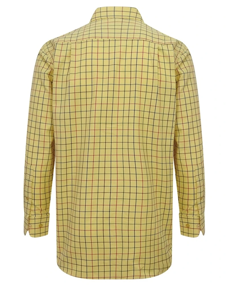 Hoggs Of Fife Men's Governor Premier Tattersall Shirt (Gold Check) - Image 2