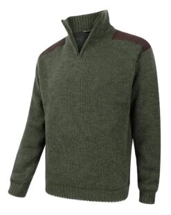 Hoggs Of Fife Men's Hebrides Zip Neck Windproof Pullover (Lovat)