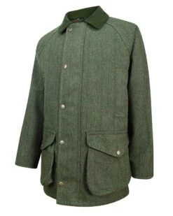 Hoggs Of Fife Men's Helmsdale WaterproofTweed Shooting Jacket (Green)