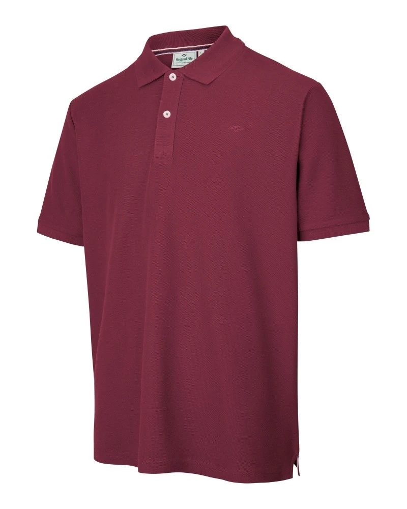 Hoggs Of Fife Men's Largs Cotton Polo Shirt (Bordeaux)