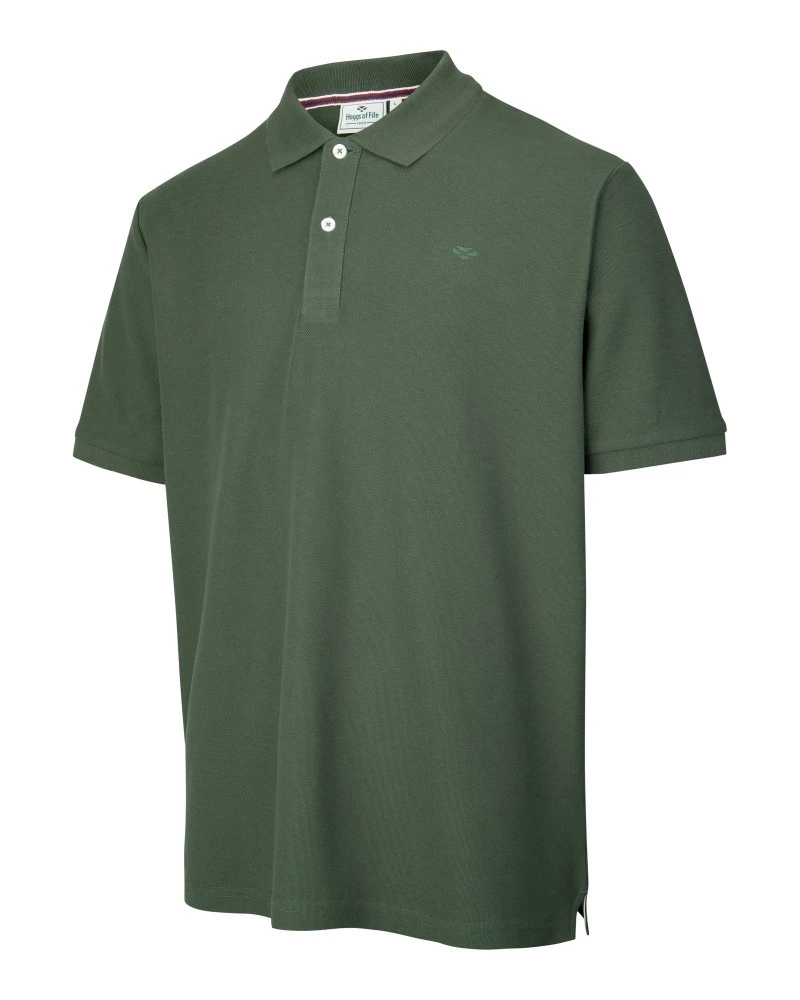 Hoggs Of Fife Men's Largs Cotton Polo Shirt (Bottle Green)