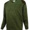 Hoggs Of Fife Men's Melrose V-Neck Hunting Pullover (Loden)