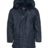 Hoggs Of Fife Men's Padded Wax Jacket (Navy)