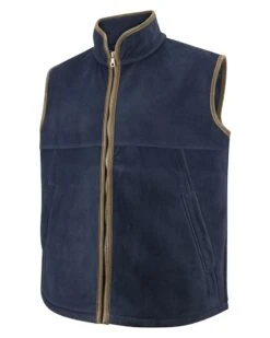 Hoggs Of Fife Men's Stenton Technical Fleece Gilet (Midnight Navy)