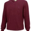 Hoggs Of Fife Men's Stirling Cotton Pullover (Burgundy)