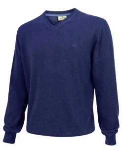 Hoggs Of Fife Men's Stirling Cotton Pullover (Navy)