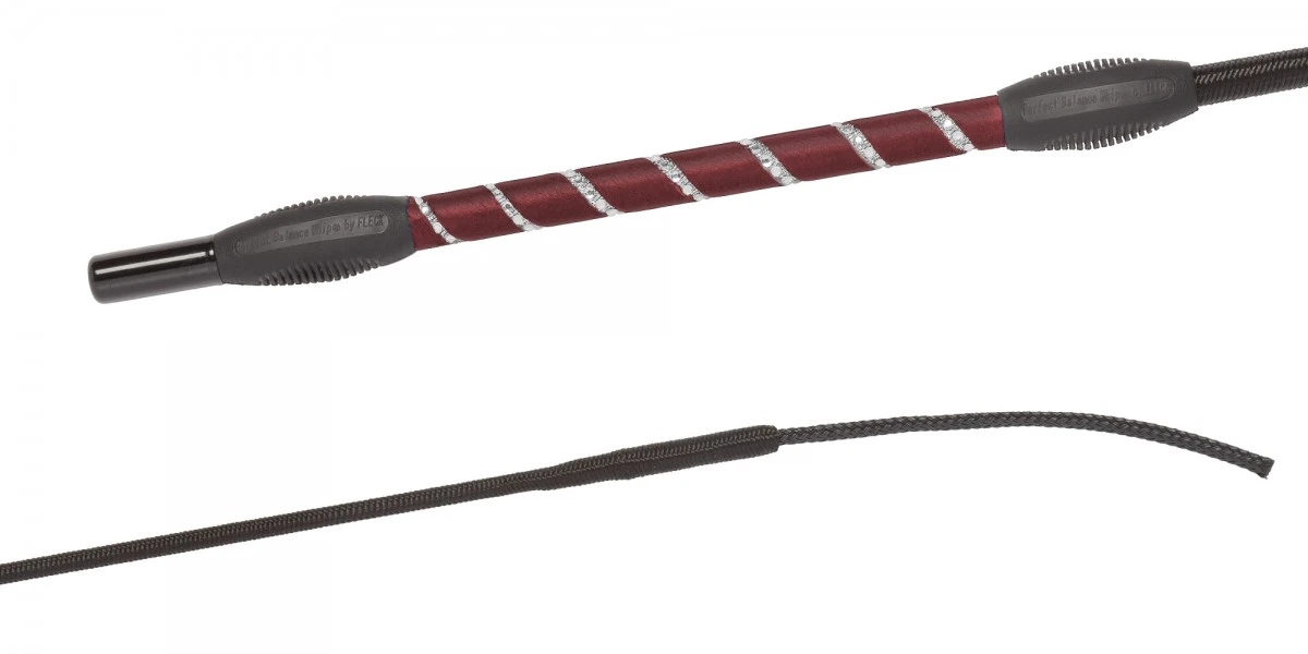 Fleck Feldmann Balance Dressage Whip With Crystals - Image 3