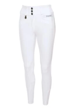 Pikeur Ladies Candela McCrown Suede Full Seat Breeches (White)