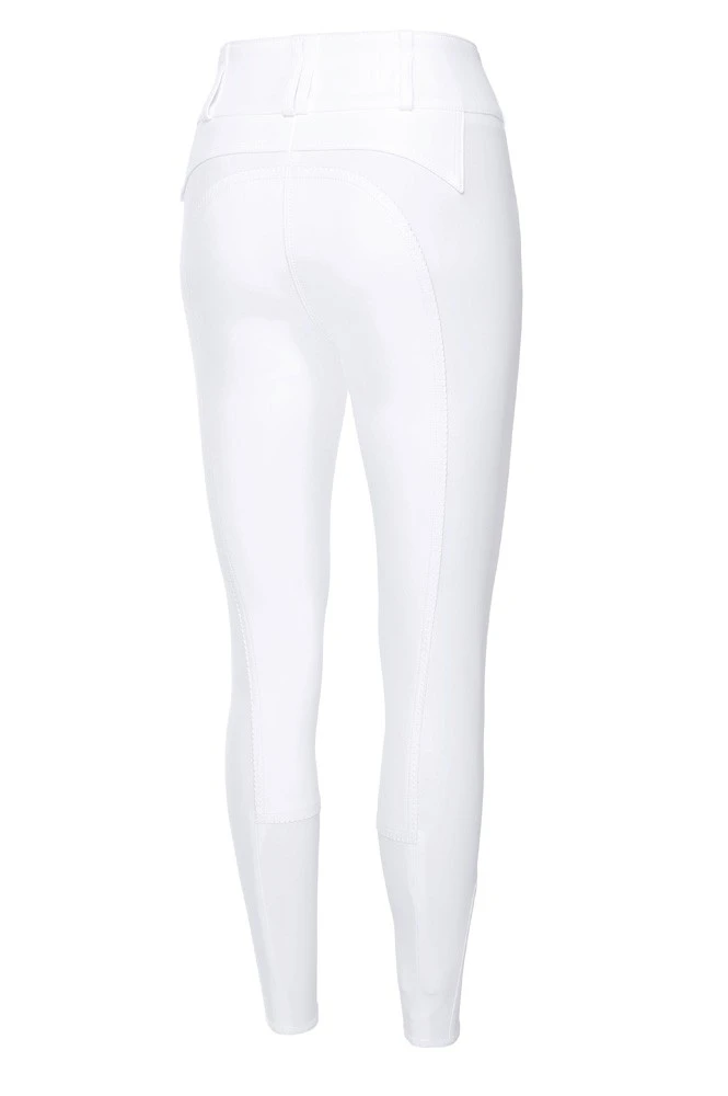Pikeur Ladies Candela McCrown Suede Full Seat Breeches (White) - Image 2