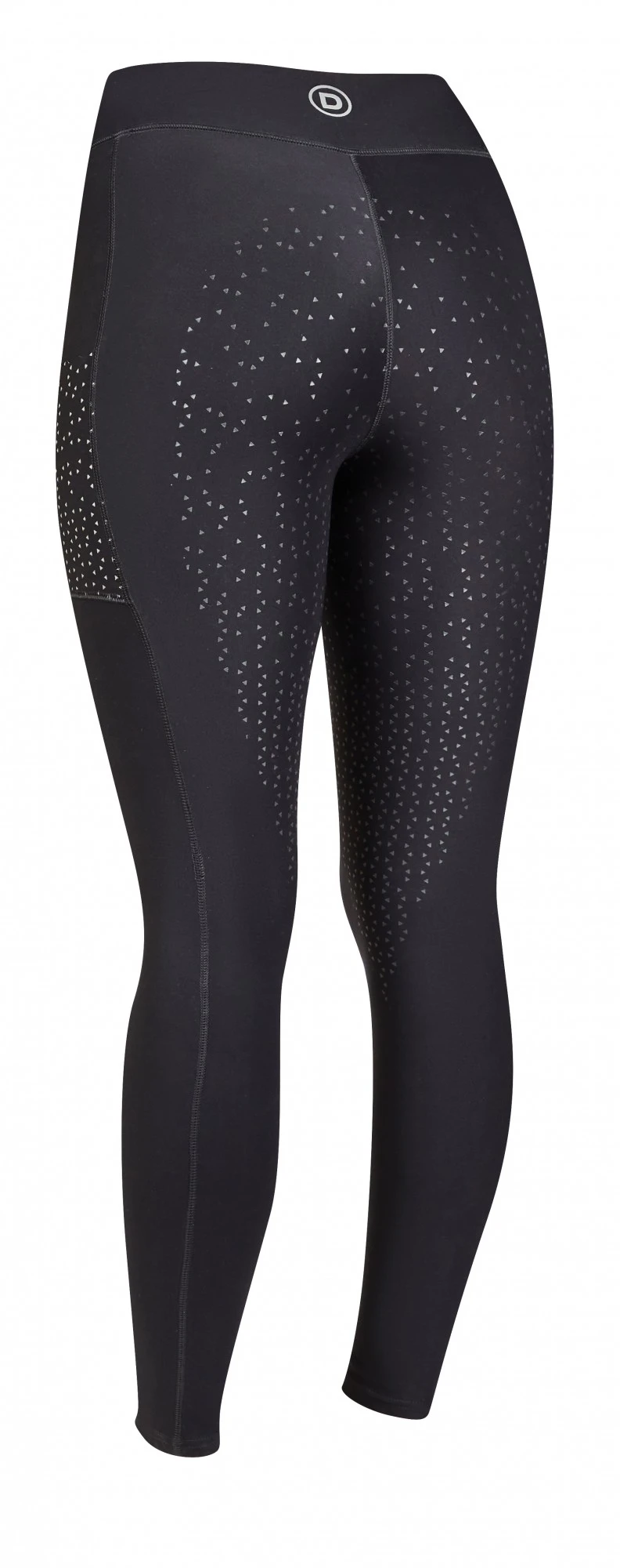 Dublin Ladies Reflective Compression High Rise Tights (Black) - Image 2