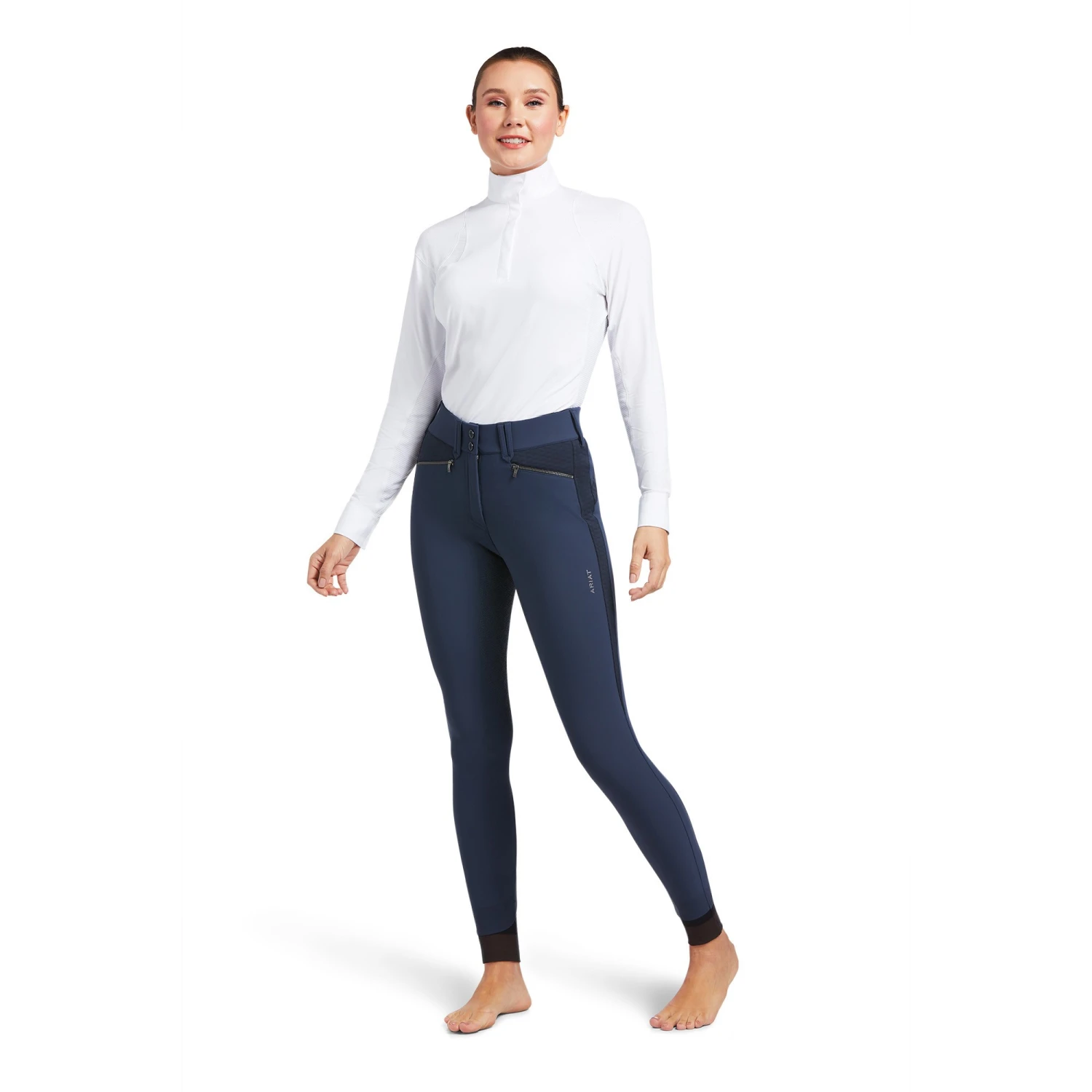 Ariat Women's Tri Factor X Bellatrix Full Seat Breeches (Blue Nights) - Image 3
