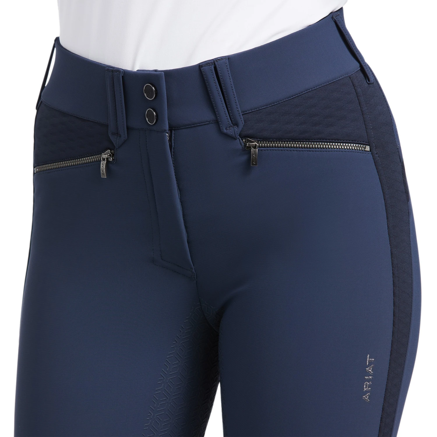 Ariat Women's Tri Factor X Bellatrix Full Seat Breeches (Blue Nights) - Image 5