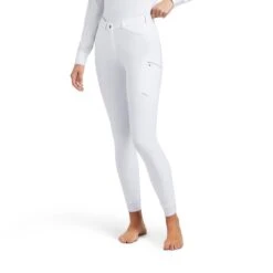Ariat Women's Triton Grip Knee Patch Breeches (White)
