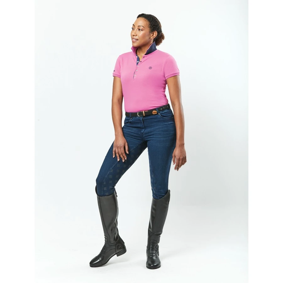 Dublin Ladies Lily Cap Sleeve Polo (Red Violet) - Image 3