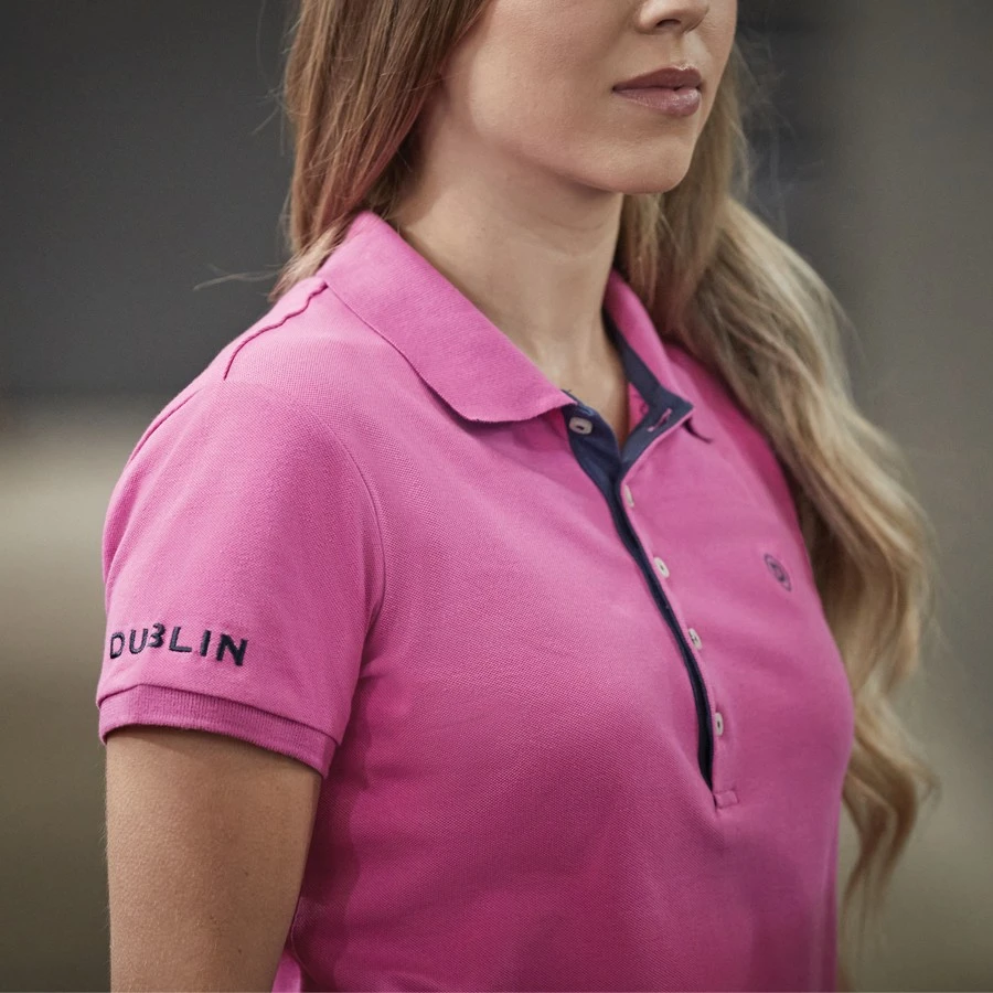 Dublin Ladies Lily Cap Sleeve Polo (Red Violet) - Image 5