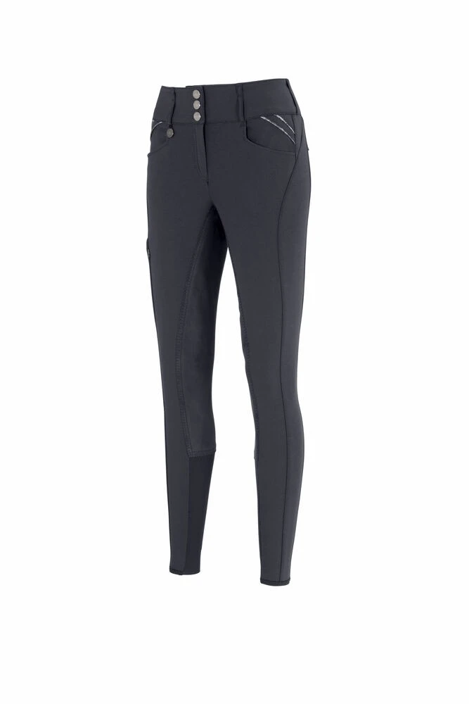 Pikeur Ladies Candela McCrown Glamour Full Seat Breeches (Dark Shadow Grey) - Image 2