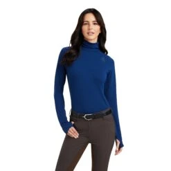 Ariat Womens Venture Long Sleeve Baselayer (Estate Blue)
