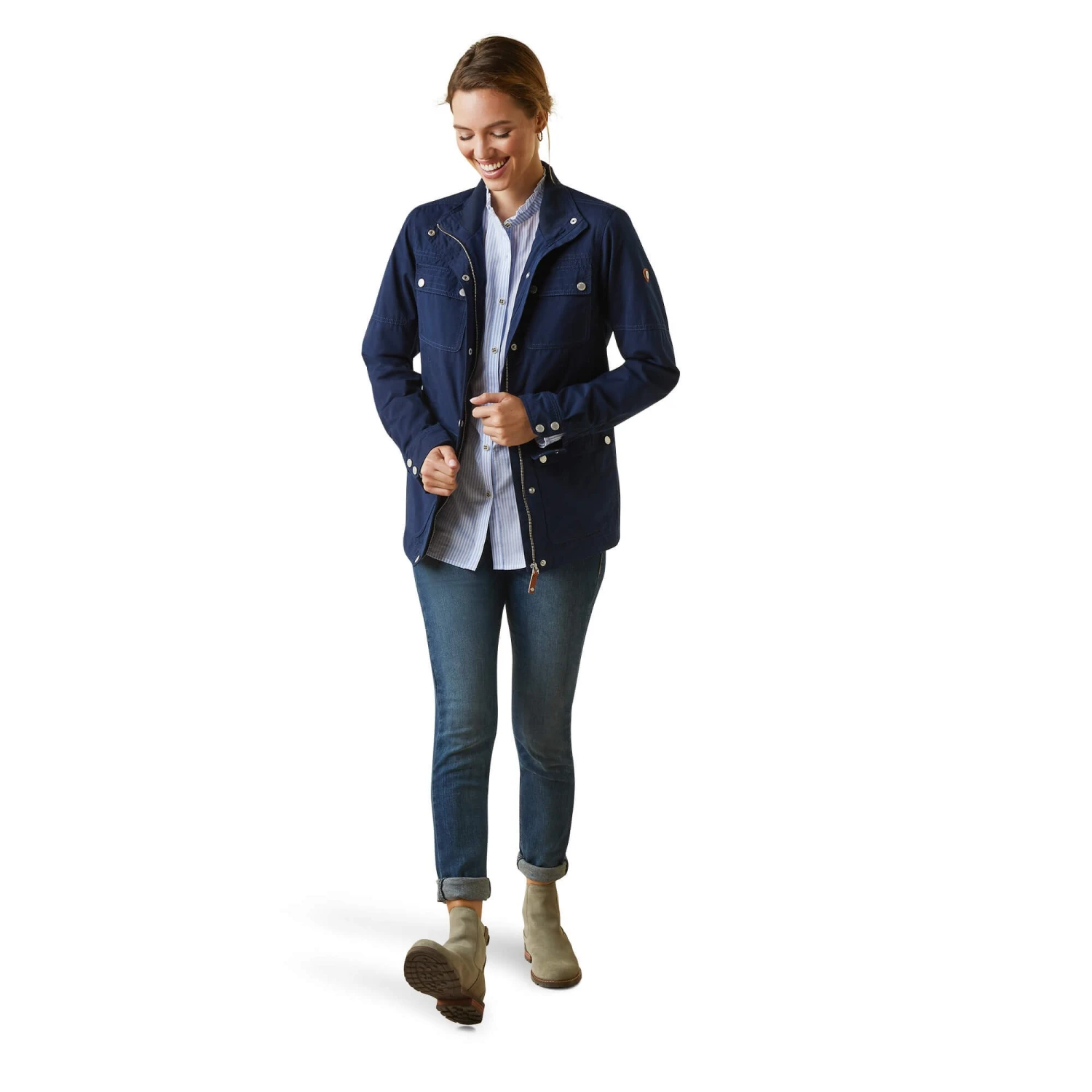 Ariat Womens Calumet Field Jacket (Navy) - Image 2