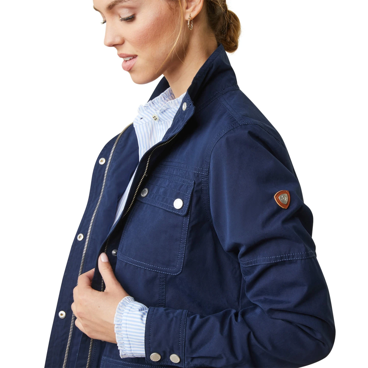 Ariat Womens Calumet Field Jacket (Navy) - Image 4