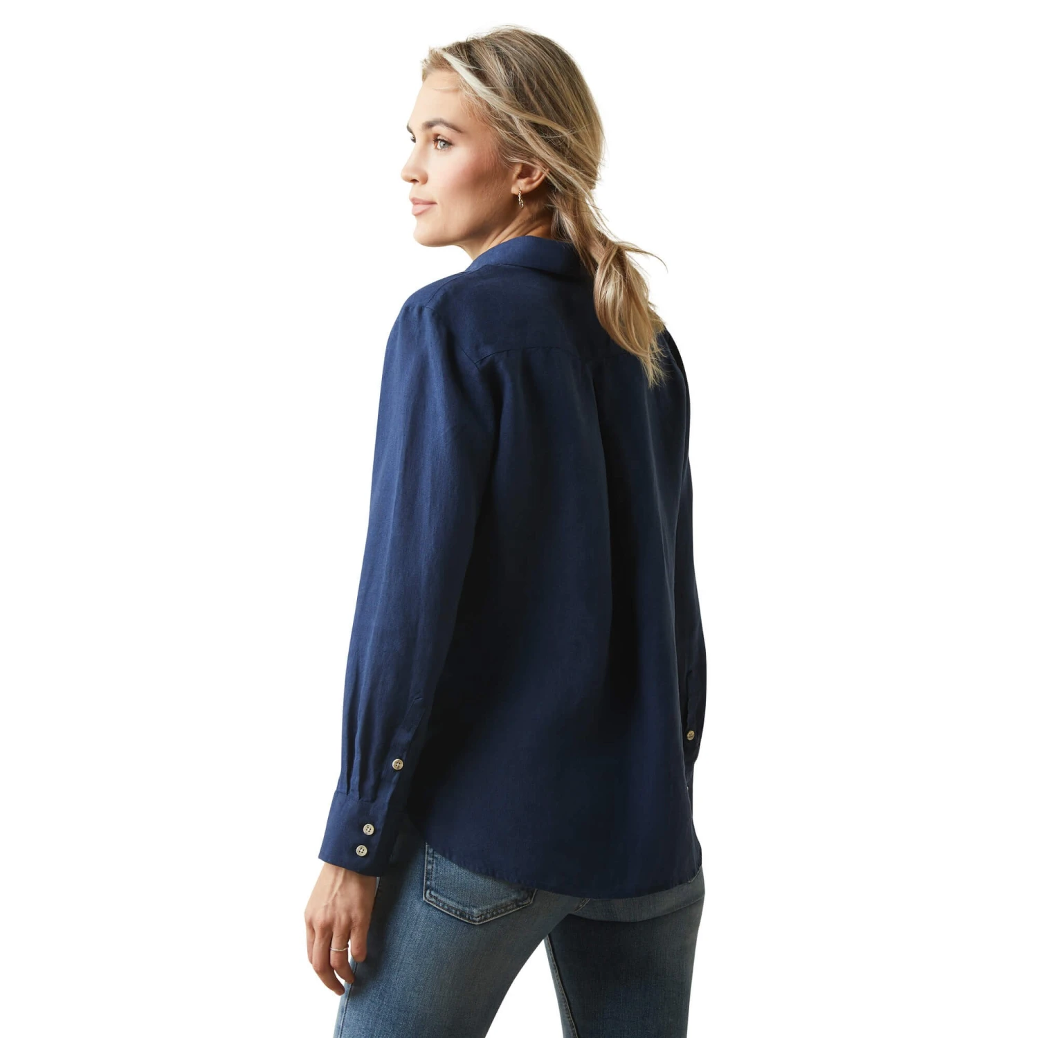 Ariat Womens Cazadero Blouse (Navy) - Image 2