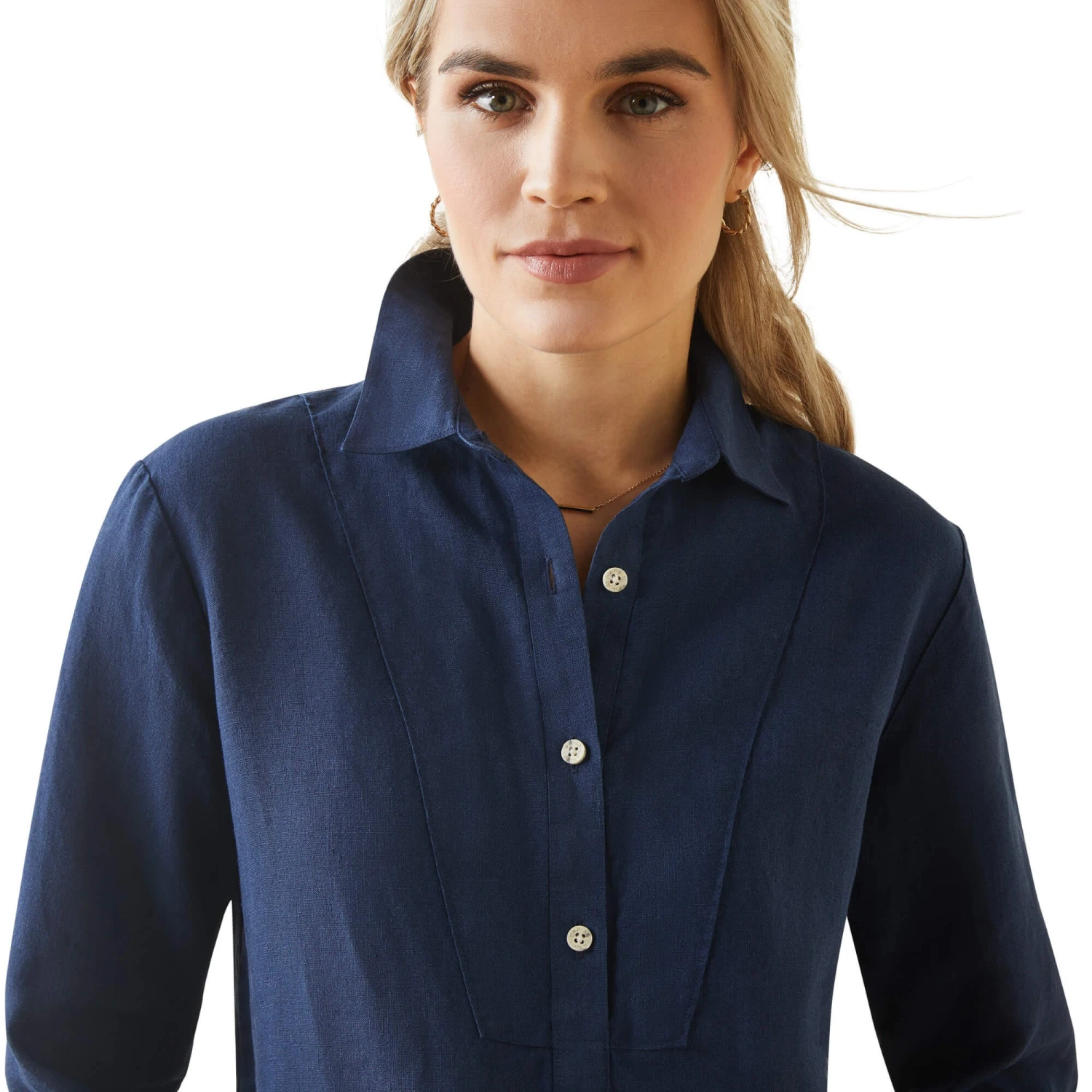 Ariat Womens Cazadero Blouse (Navy) - Image 8
