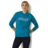 Ariat Womens 3D Logo 2.0 Hoodie (Mosaic Blue)