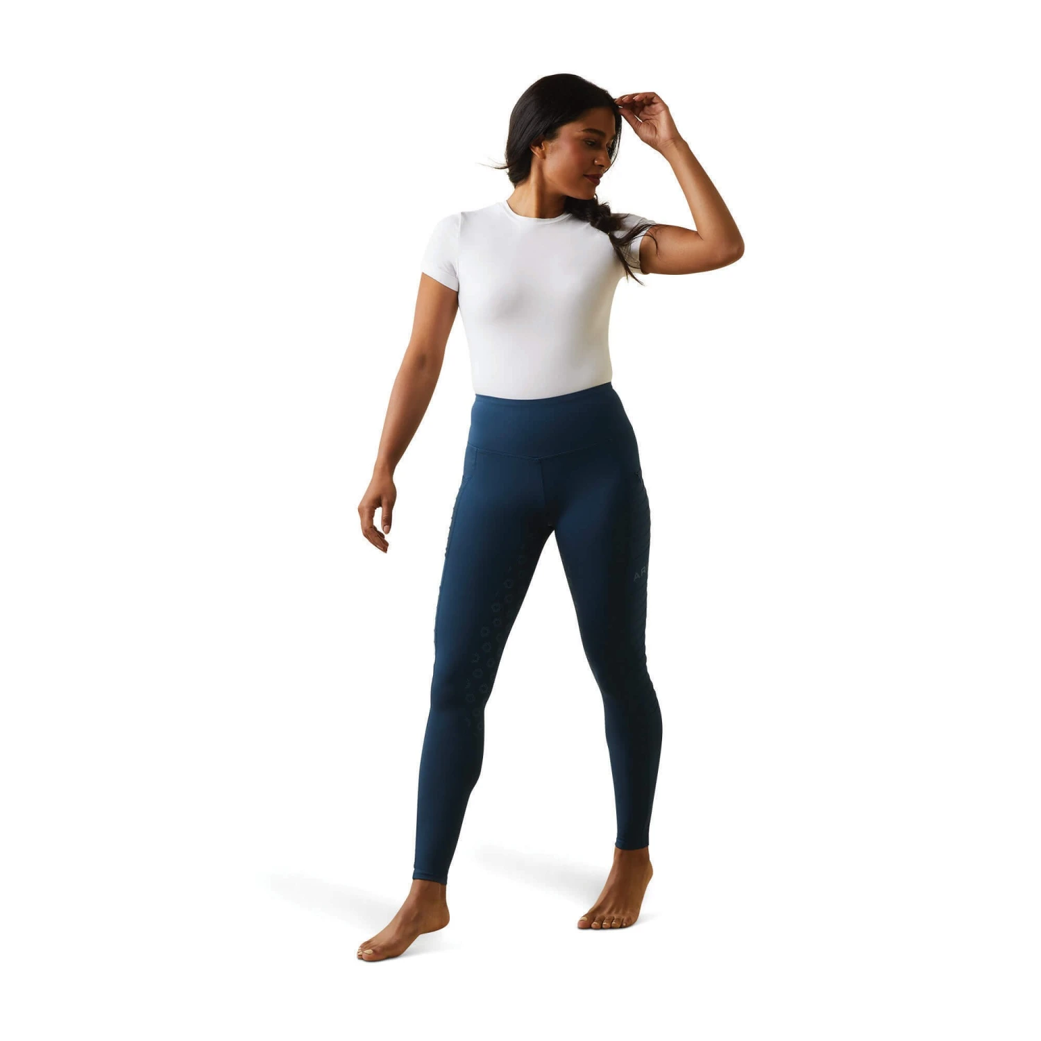 Ariat Womens EOS Moto Full Seat Tight (Deep Petroleum) - Image 3