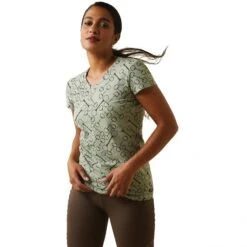 Ariat Womens Snaffle T-Shirt (Basil Heather)