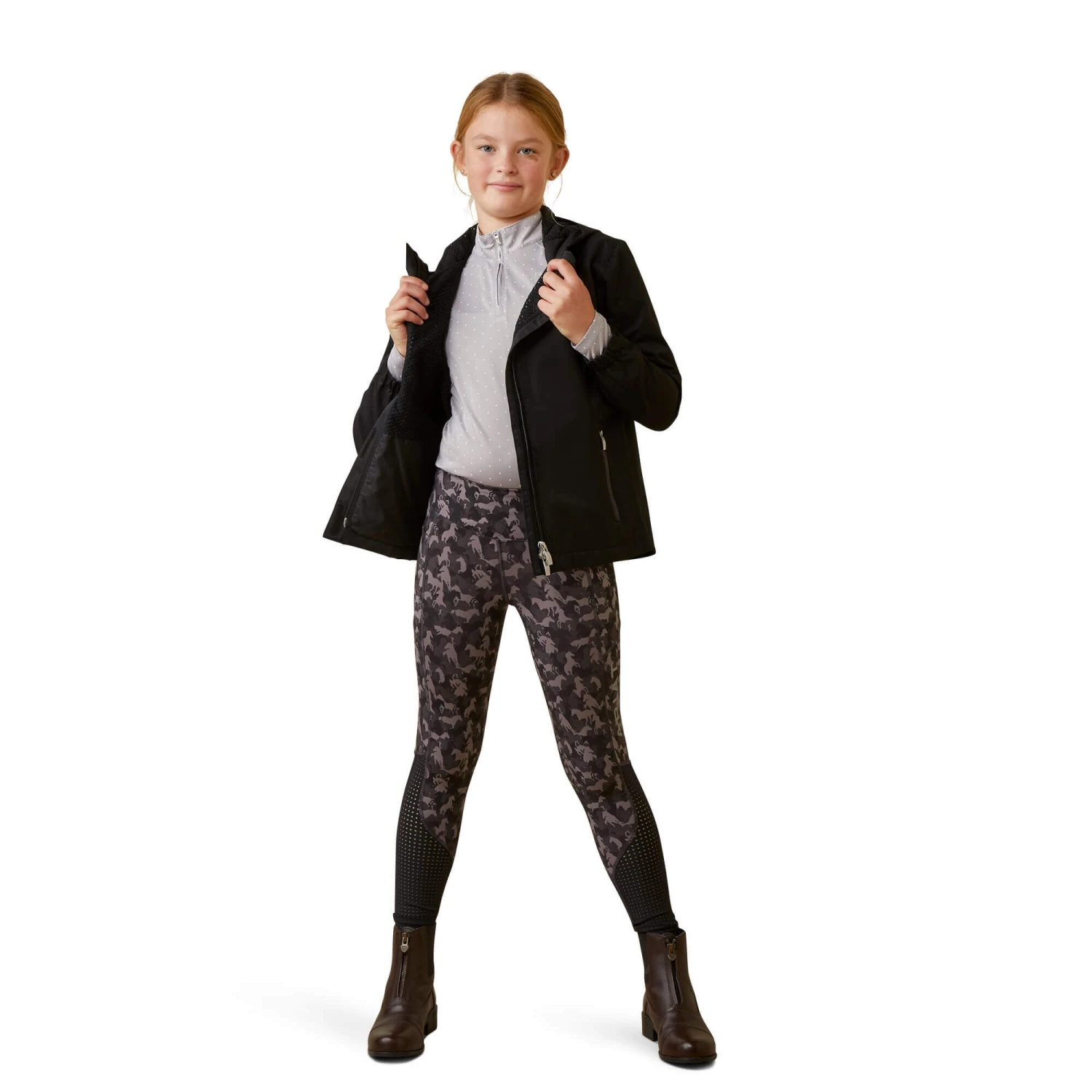 Ariat Youth Spectator Waterproof Jacket (Black) - Image 3