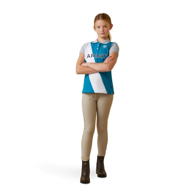 Ariat Youth Taryn Polo (Mosaic Blue) - Image 3
