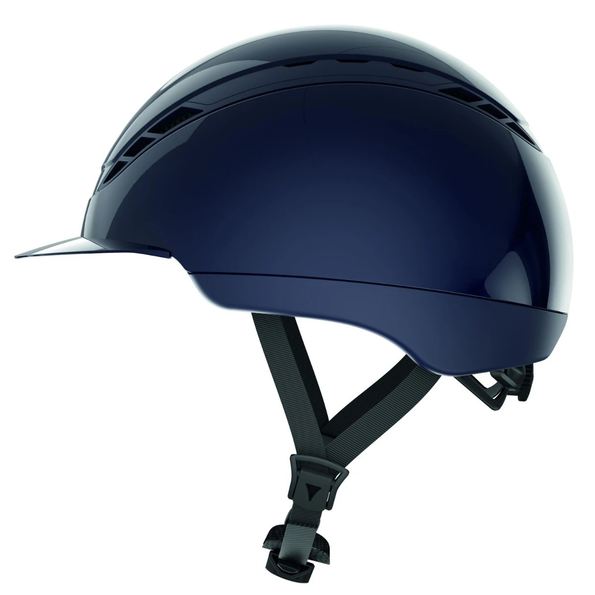 Abus X Pikeur AirDuo Riding Hat (Shiny Midnight Blue) - Image 3