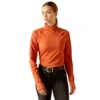 Ariat Women's Facet Long Sleeve Baselayer (Burnt Brick)