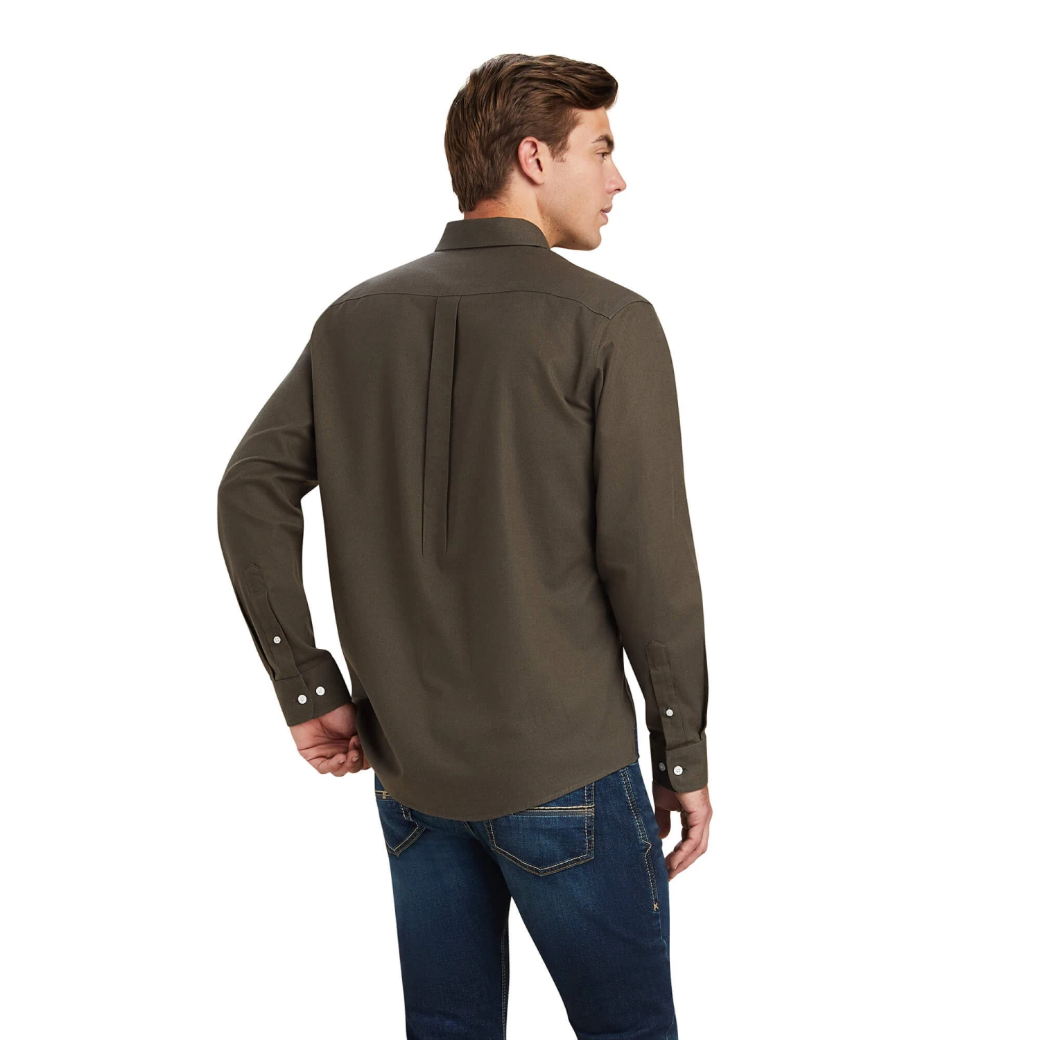 Ariat Mens Clement Shirt (Earth Heather) - Image 2