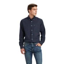 Ariat Mens Clement Shirt (Navy Plaid)
