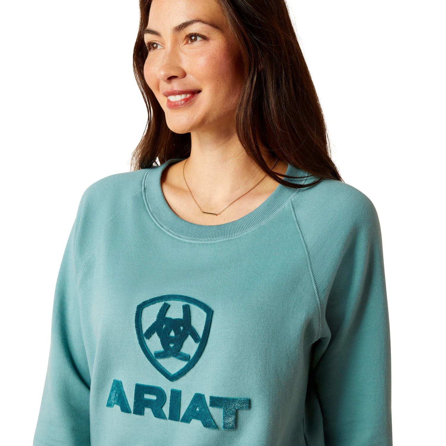 Ariat Womens Benicia Sweatshirt (Arctic) - Image 4