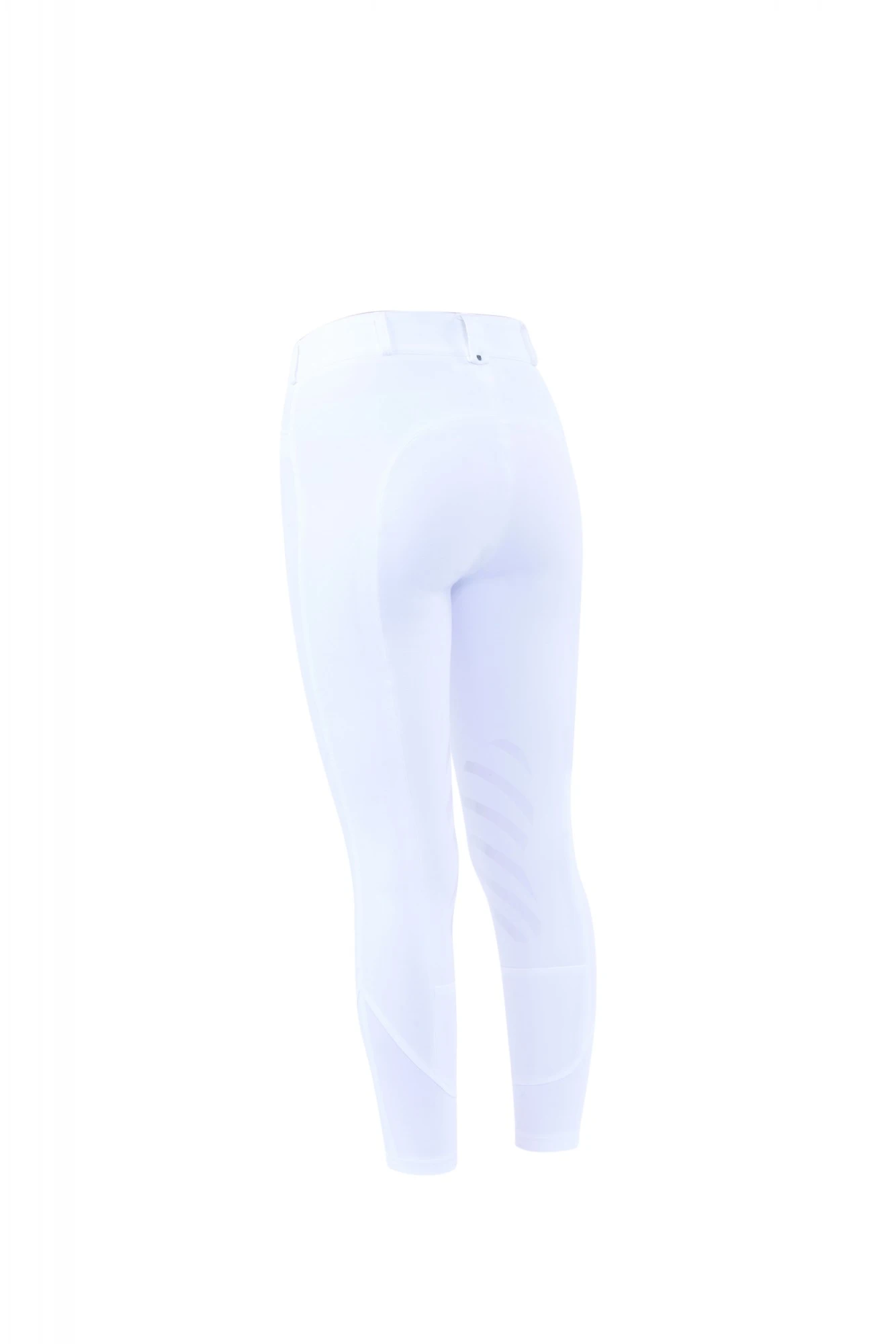 Dublin Ladies Prime Gel Knee Patch Breeches (White) - Image 2