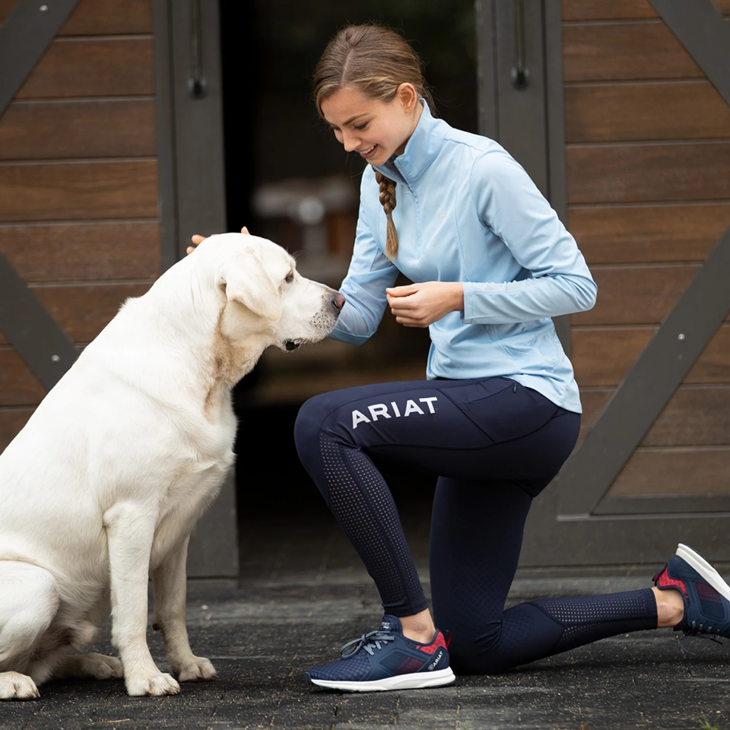 Ariat Women's EOS Full Seat Tights (Navy) - Image 4